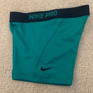 Nike Pro Dri-Fit 3” Teal/Navy Training Shorts